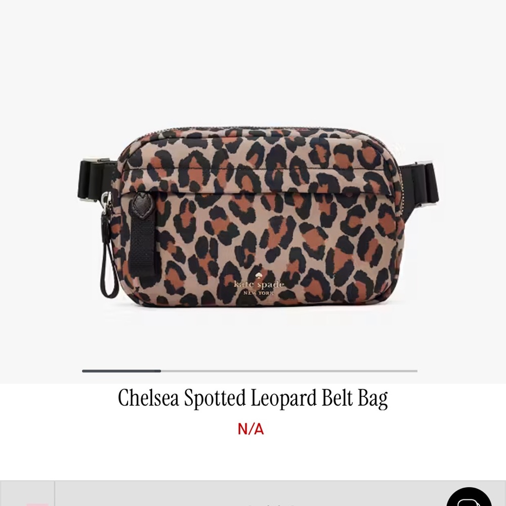 Kate Spade Chelsea Spotted Leopard Belt Bag